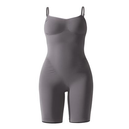 High Elastic Jumpsuit Shorts Sports Running Fitness