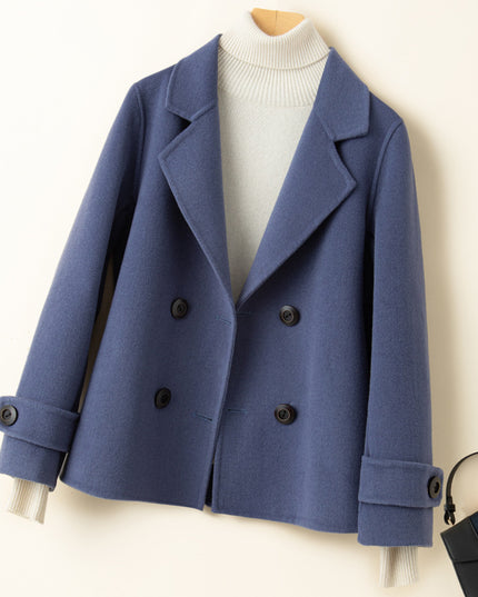 Reversible Cashmere Coat Women's Short Suit Jacket