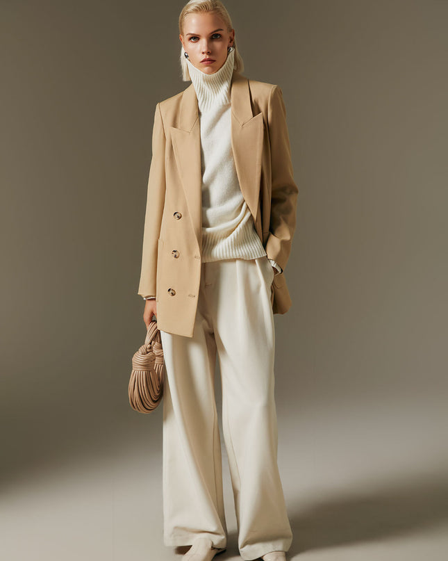 Fashion Simple Wool Suit Jacket Tops