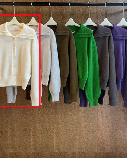 Full Wool Soft Glutinous Warm Turn Turtleneck Pullover