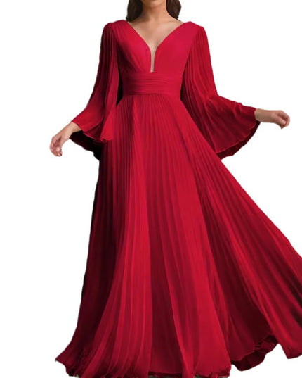 Women's Plus Size V-neck Dress Banquet