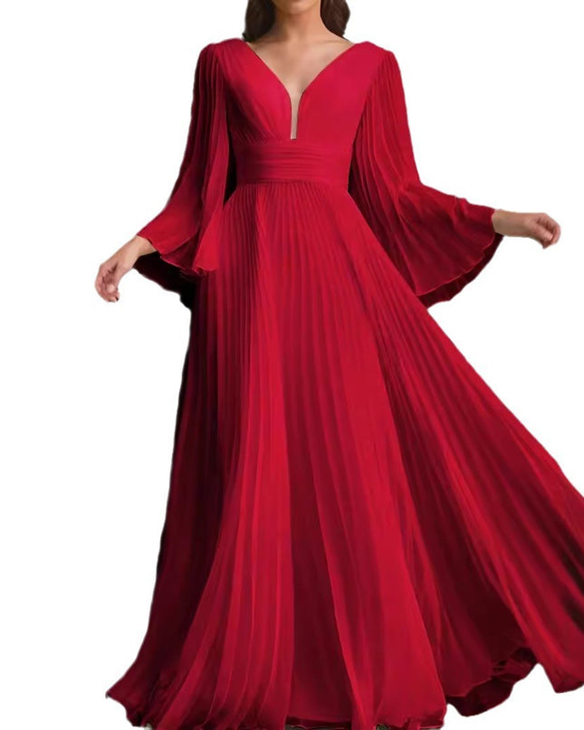 Women's Plus Size V-neck Dress Banquet