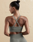 6606 Cross Bra Dark Gray