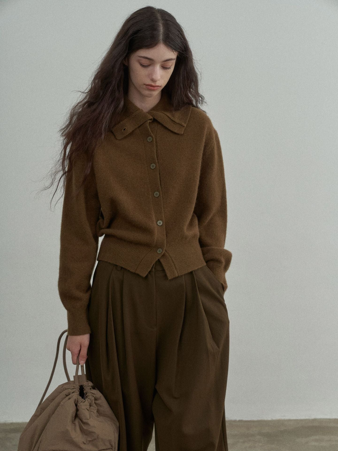 Full Wool Soft Glutinous Warm Turn Turtleneck Pullover