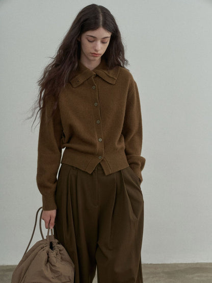 Full Wool Soft Glutinous Warm Turn Turtleneck Pullover