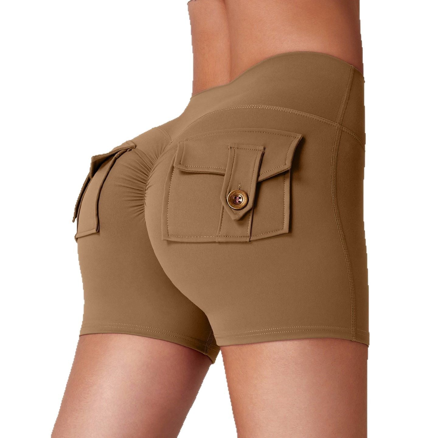 Naked Women Feeling High Elastic Running Quick-drying Pants