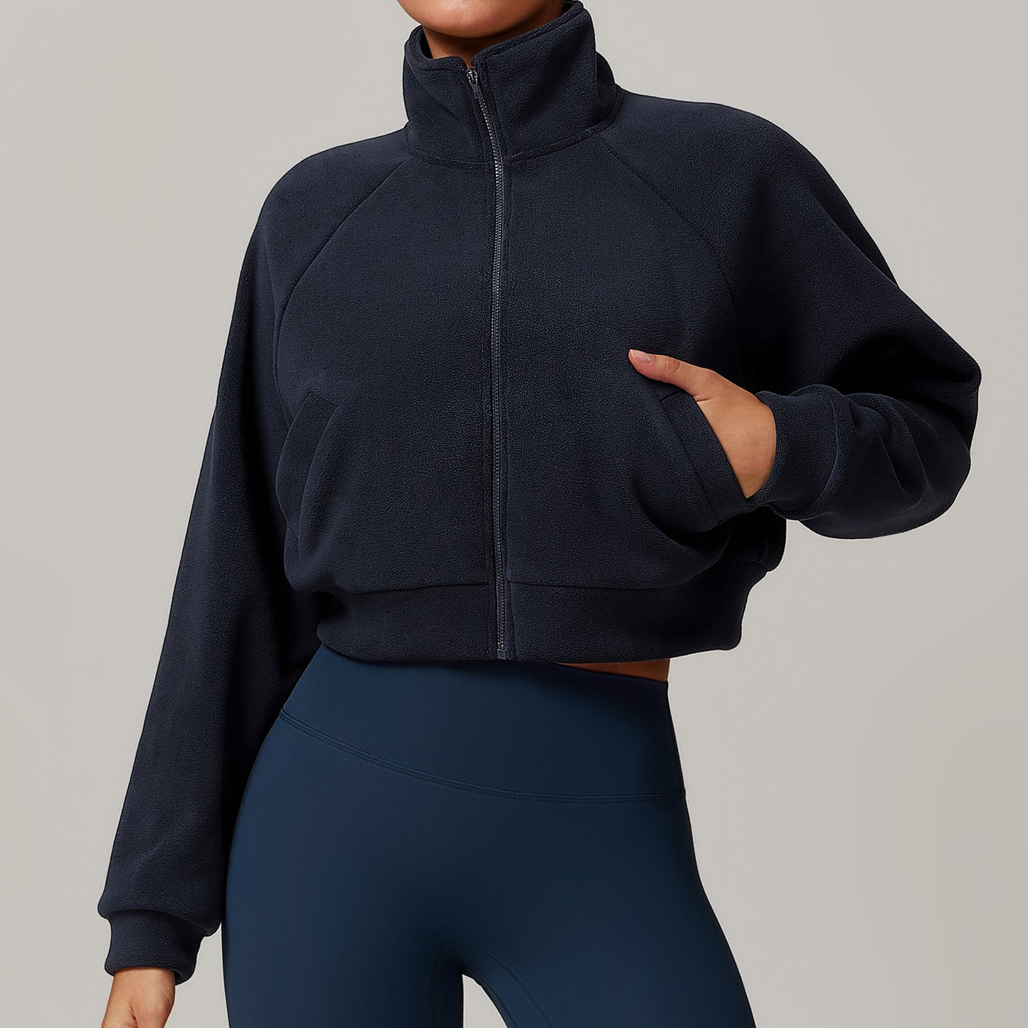 Stand Collar Yoga Clothes Warm Coat